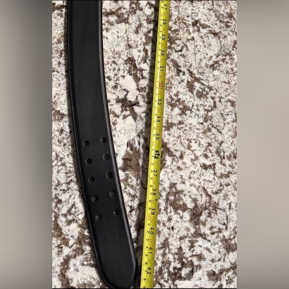 Ralph Lauren Black Leather Belt – Men’s | Made In Italy | XL | New With Tag - Picture 7 of 17